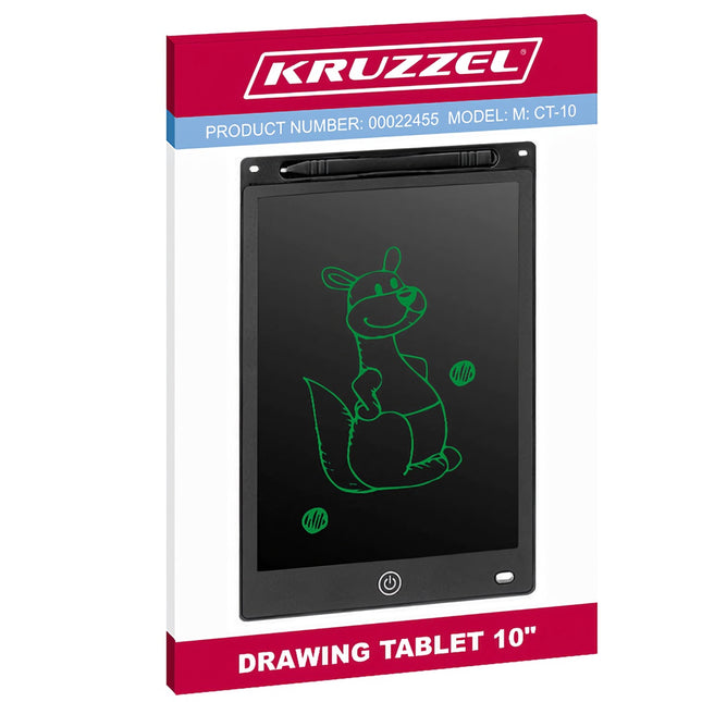 Tablette à dessin 10" noire XL KRUZZEL 22455