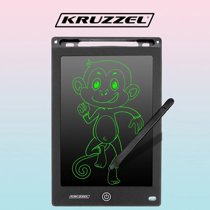 Zeichentablett 8,5" schwarz KRUZZEL 22454 