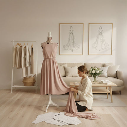 Mannequin de couturière 36/38 avec support, hauteur réglable