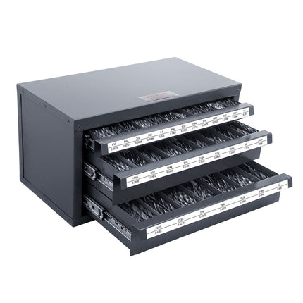 Drill Bit Dispenser Cabinet – 3-Drawer, 29-Compartment