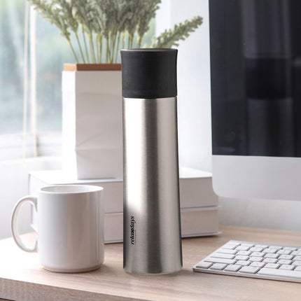 Bouteille en acier inoxydable 500 ml avec gobelet