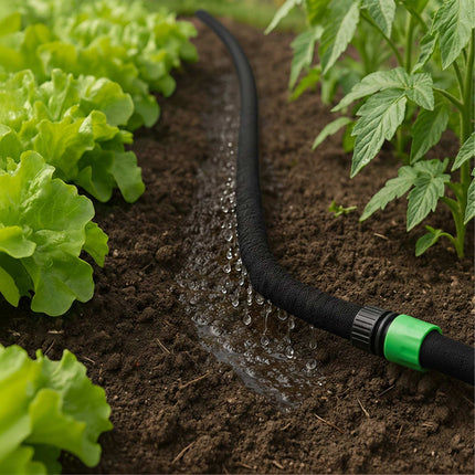Tropfbewässerungsschlauch für Hecken und Blumenbeete, wassersparend