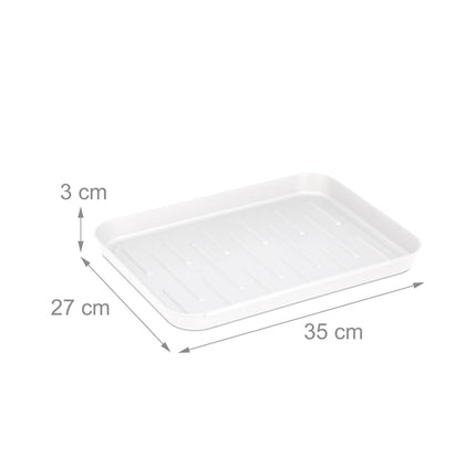 Bac d'égouttage pour chaussures blanches - lot de 3
