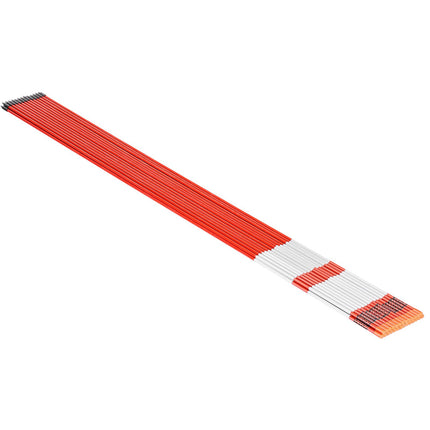 Driveway Markers, 50-Pack 60-In Fiberglass Reflective Sticks