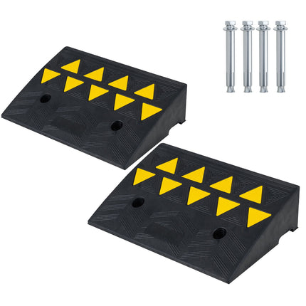 Rampes de seuil d'allée, ensemble de 2, hauteur de 12,5 à 15 cm