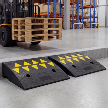 Rampes de seuil d'allée, ensemble de 2, hauteur de 12,5 à 15 cm