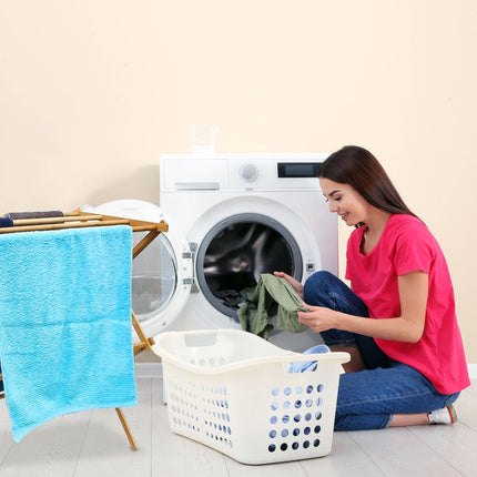 Étendoir à linge pliable en bambou