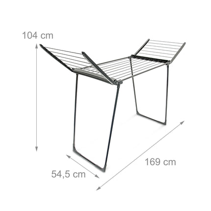 Étendoir pliable noir