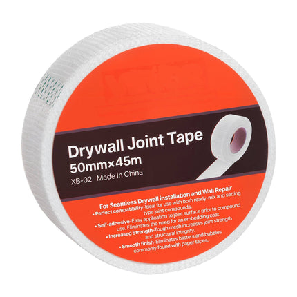 Drywall Mesh Tape, Self-Adhesive Fiberglass, 50mm x 45m, 36 Rolls