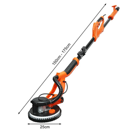 Trockenbauschleifer 750W, mit automatischer Absaugung, LED, ausziehbarer Griff