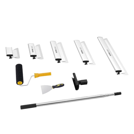 Drywall Skimming Blade Set, 5 Sizes, Extension Pole