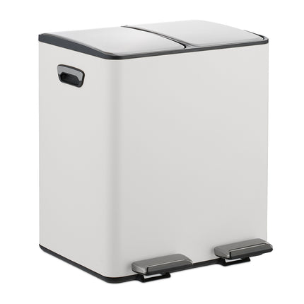 Mülleimer mit zwei Fächern, 2x15L, Soft-Close