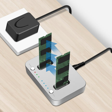 Dual M.2 NVMe SSD-Dockingstation USB 3.2 Gen 2