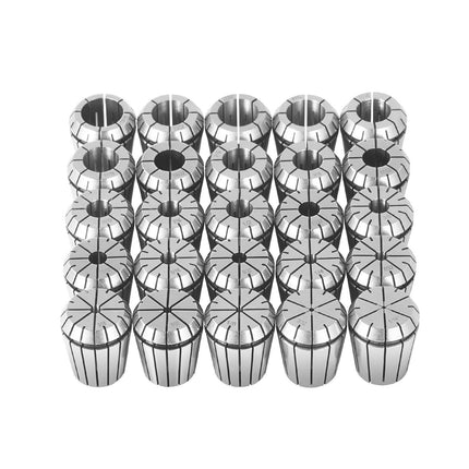 ER32 Collet Set, 25-Piece, 1/16–13/16 in, Labeled Boxes