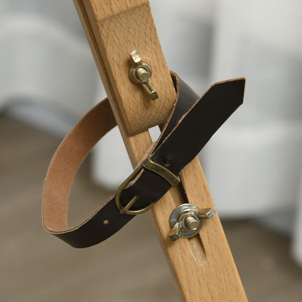 Chevalet Chevalet De Terrain Pliable, Chevalet Trépied, Chevalet De Studio Portable Réglable En Hauteur En Bois De Hêtre Pour Toiles Jusqu'À 107 Cm De Hauteur