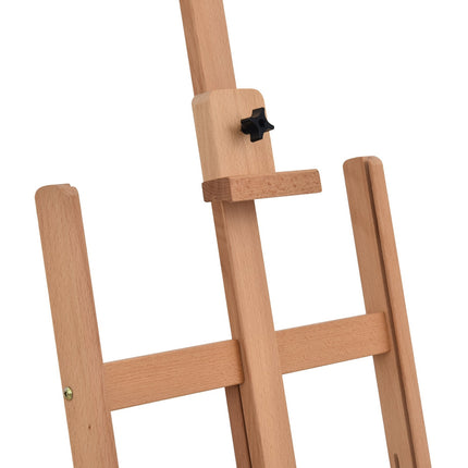 Verstellbare Staffelei aus Buchenholz mit Ablage, 53-230cm