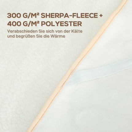 Couverture chauffante, double zone, 160 x 140 cm, 5 niveaux de chaleur, minuterie
