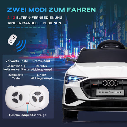 Elektroauto für Kinder mit Fernbedienung, 3 Geschwindigkeiten und Musikfunktion