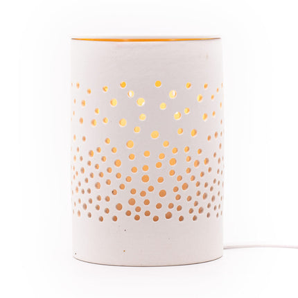 Chauffe-cire électrique en céramique, design moderne à pois