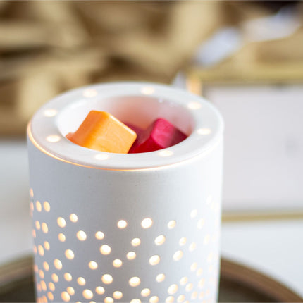 Chauffe-cire électrique en céramique, design moderne à pois