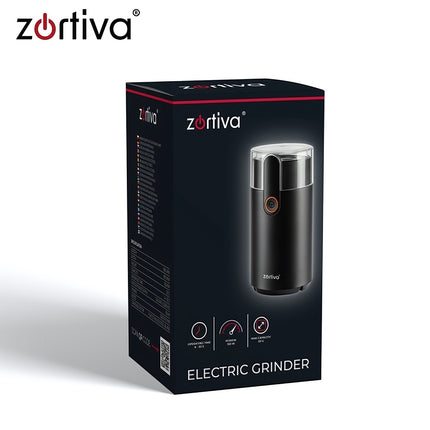 Electric Coffee Grinder 150 W with Stainless Steel Blade, 50 g, Black, BPA Free