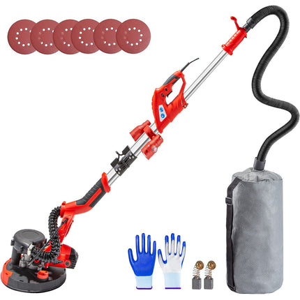 Electric Drywall Sander 750W, Telescopic, LED, Vacuum