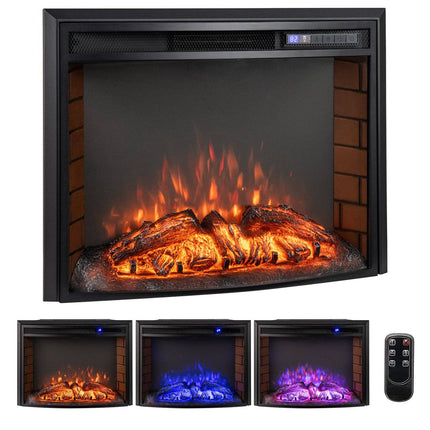 Cheminée électrique, 1500 W, télécommande, protection contre la surchauffe