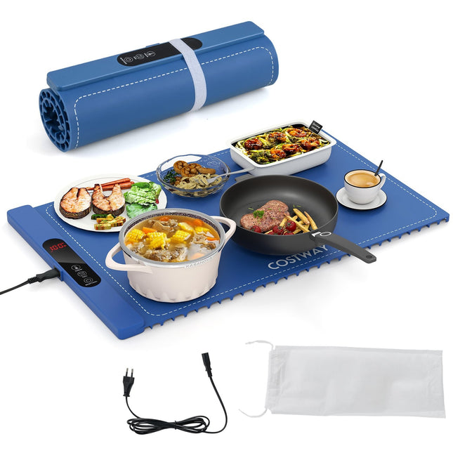 Tapis chauffant électrique pour aliments, en silicone, 6 réglages de température