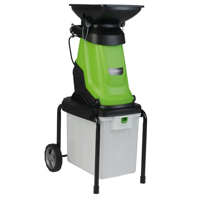 Broyeur de jardin électrique, 3000 W, bac de 50 L, diamètre de coupe de 45 mm