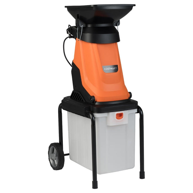 Broyeur de jardin électrique, 3000 W, bac de ramassage de 50 L