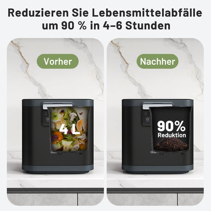 Elektrischer Küchenkomposter, 4 l Fassungsvermögen, Geruchsfilter