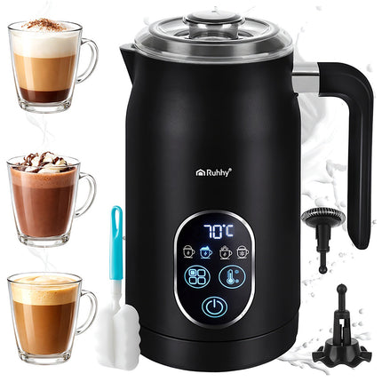 Mousseur à lait électrique avec affichage LED, 500 W, 4 modes