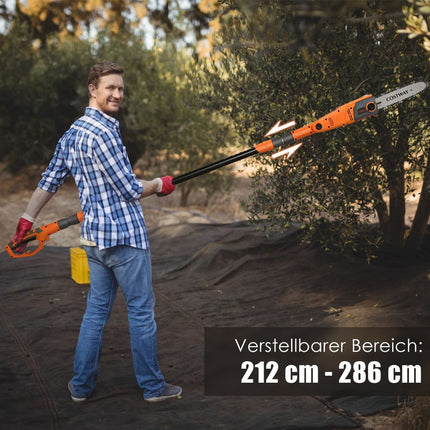 Elektrische Hochentaster, verstellbar 212-286 cm, abwinkelbarer Kopf