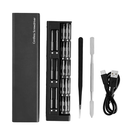 Electric Precision Screwdriver Set, 52 Bits, Type-C, LED