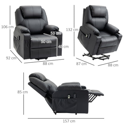 Elektrischer Liegemassagesessel mit Aufstehhilfe