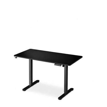 Bureau assis-debout électrique - Plateau effet bois, réglages mémorisables
