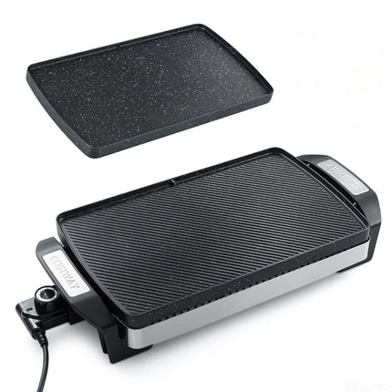 Gril électrique de table, 1500 W, plaque antiadhésive réversible