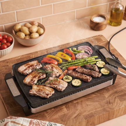 Gril électrique de table, 1500 W, plaque antiadhésive réversible
