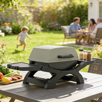 Elektrischer Tischgrill 2300W, antihaftbeschichtet, tragbar, 23x71 cm