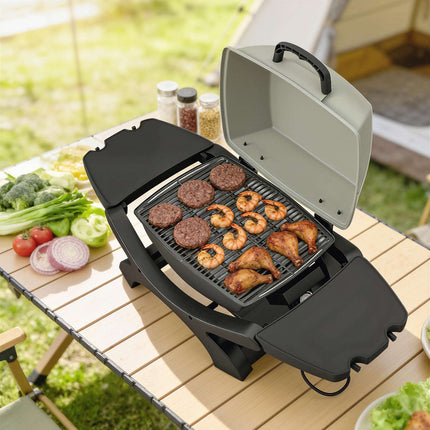 Elektrischer Tischgrill 2300W, antihaftbeschichtet, tragbar, 23x71 cm