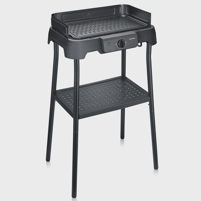 Elektro-Tischgrill mit Standfuß & Grillplatte, 2000W