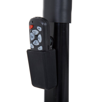 Klappbares elektrisches Laufband – LCD-Bildschirm, Stahl, Schwarz