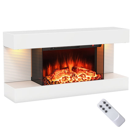 Elektrischer Wandkamin mit Heizung & LED-Beleuchtung