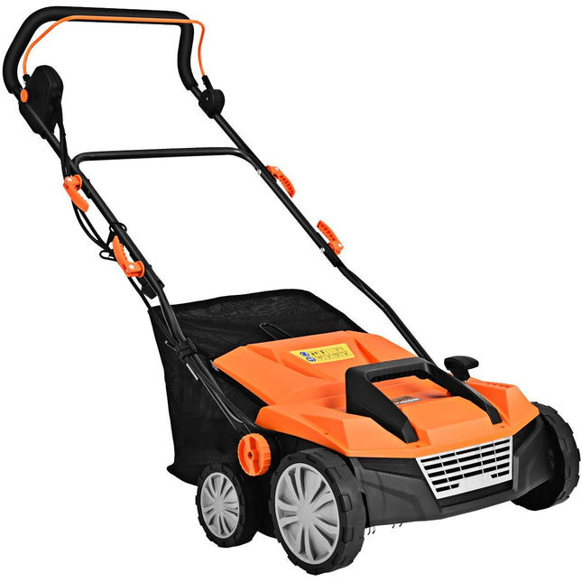 Aérateur scarificateur électrique 1800W 2 niveaux profondeur de travail 67 x 58 x 86 - 104 cm orange
