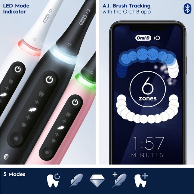 Elektrische Zahnbürste iO5 Duo Black UCB/ White SC