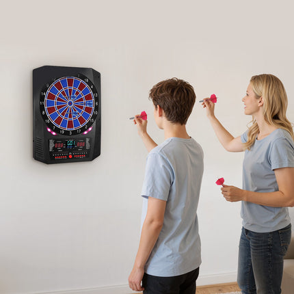 Electronic Dartboard 13.5 Inch, LED Scoring, 45 Games