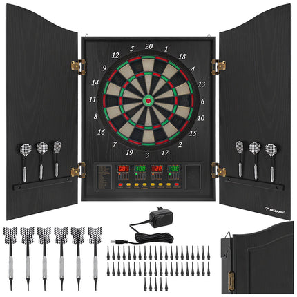 Elektronische Dartscheibe mit LED, 27 Spielen, 16 Spielern