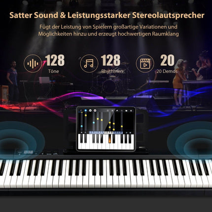 Elektronisches Keyboard 88 Keyboard E-Piano Digital Keyboard Musikinstrumentenset