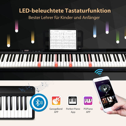 Elektronisches Keyboard 88 Keyboard E-Piano Digital Keyboard Musikinstrumentenset