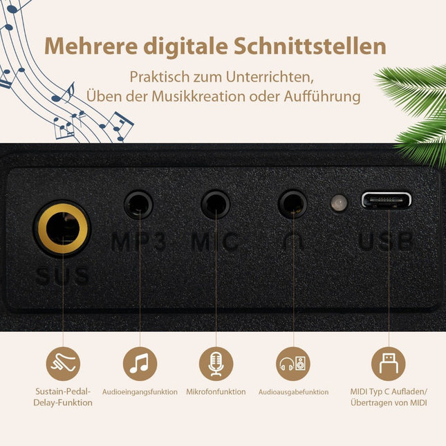Clavier électronique 88 clavier électrique Piano clavier numérique ensemble d'instruments de musique